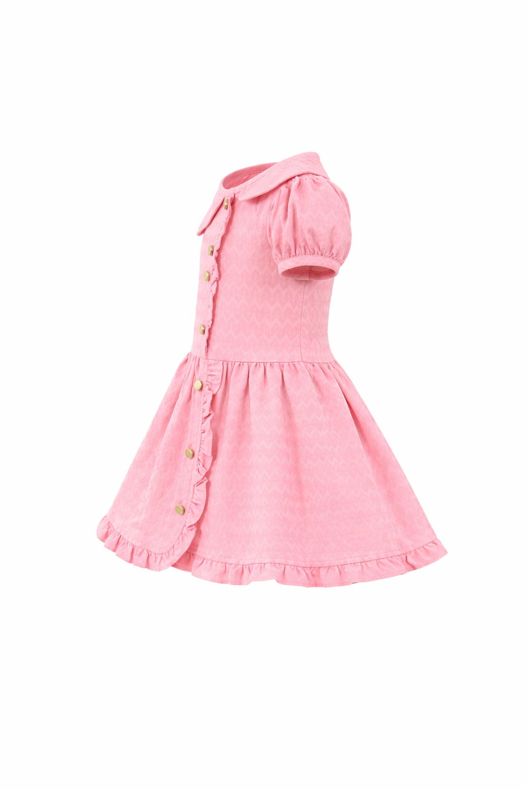 Pink AND MINT GREEN Baby Girl Ruffle Dress – Puff Sleeve Button Front Party & Casual Outfit